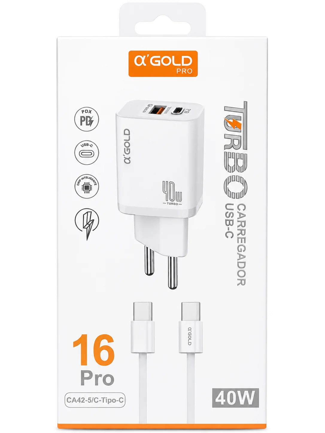 Carregador USB-C TURBO 40W